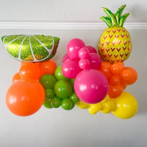 Summer Birthday Party, Fruity Balloon Garland Kit, Custom Balloon Arch, Fruit Baby Shower, Tutti Frutti Balloon