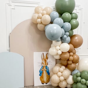 Peter Rabbit Balloon Arch, Beatrix Potter Balloons, Easter Balloon Garland, Party Decorations, Baby Shower Decor