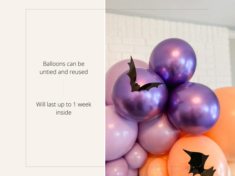 Pastel Halloween Balloon Garland Kit, Spooky Bat Arch bild 6