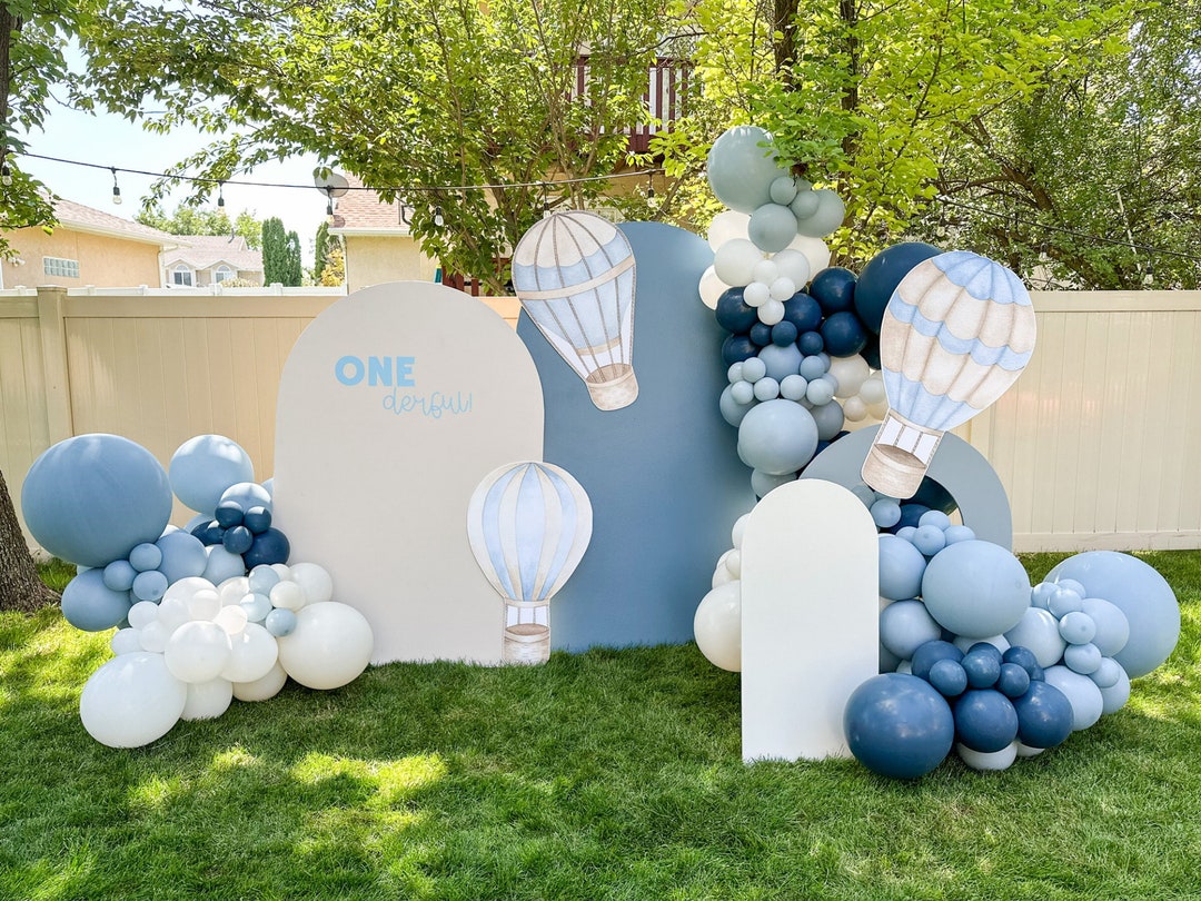 Dusty Blue Balloon Garland Double Stuffed Blue Sand White Balloons Slate Blue Cream Beige Balloon Arch Kit For Baby Shower Boy Birthday Wedding Boho Party Decoration 321618983812120576