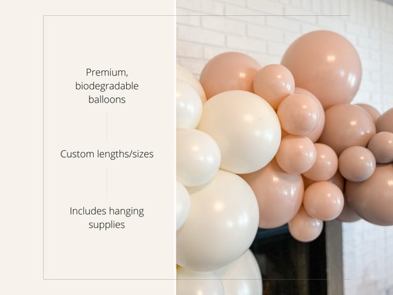 Buy Boho Balloon Arch, Matte Beige Balloon Garland, Baby Shower