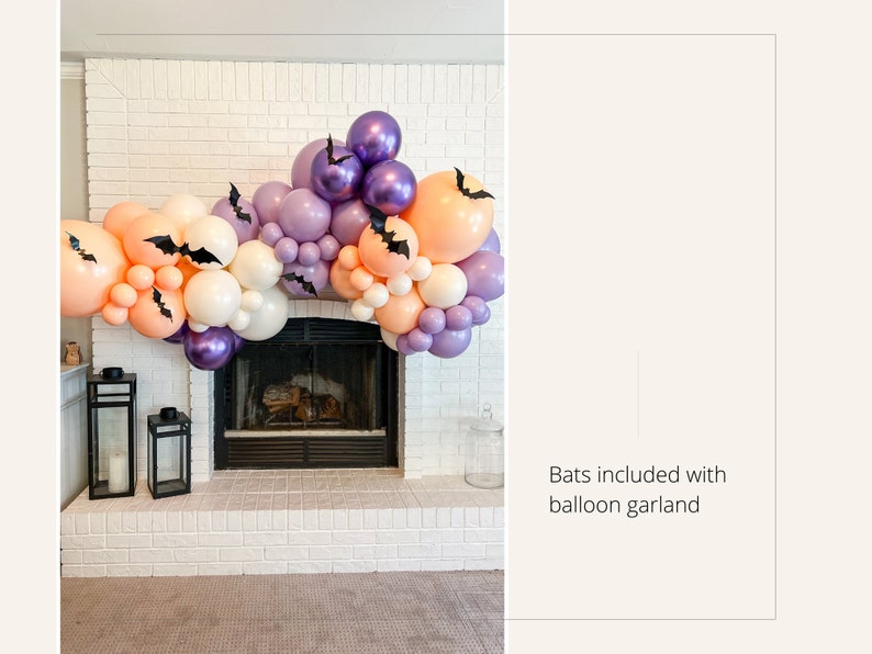 Pastel Halloween Balloon Garland Kit, Spooky Bat Arch bild 3