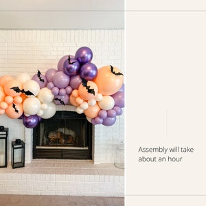 Pastel Halloween Balloon Garland Kit, Spooky Bat Arch bild 7