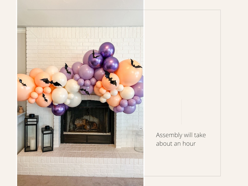 Pastel Halloween Balloon Garland Kit, Spooky Bat Arch bild 7