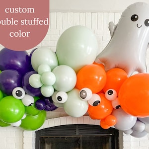 Halloween Balloon Garland, Ghost Balloon, Pastel Halloween, Halloween Party Decor, Halloween Balloon Arch, Pastel Halloween Birthday