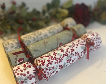 Fabric Eco Reusable Christmas Crackers - Forest Woodland Theme