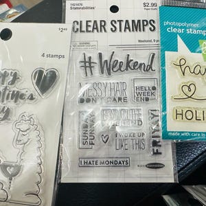 Three Sets of Clear Stamps