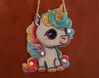 Unicorn Wall Hanging Decoration, One Sided Diamond Painting Home Decoration