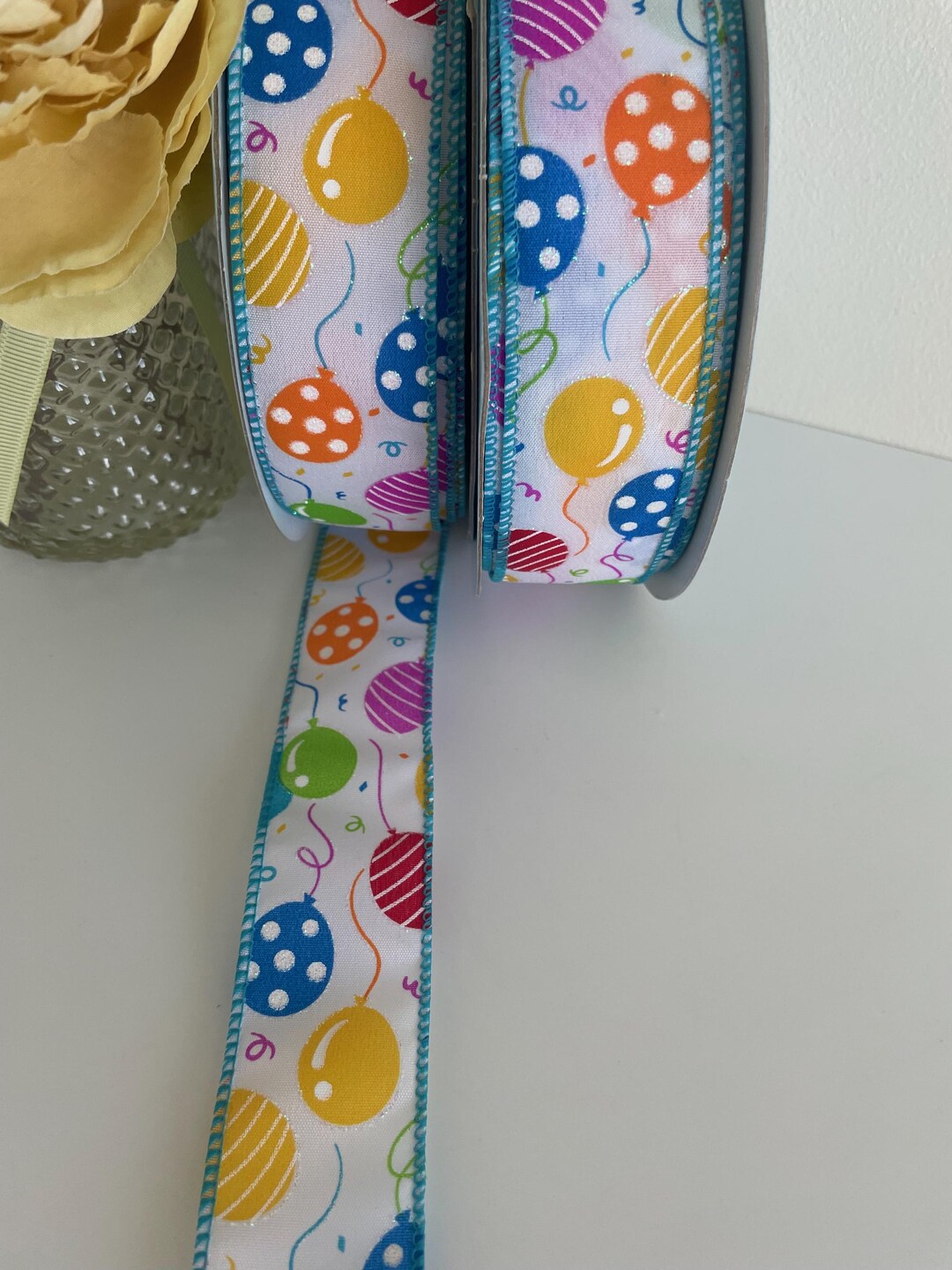 Kirkland 38mm Wired Balloon Ribbon | Colourful Party Balloon | Birthday ...