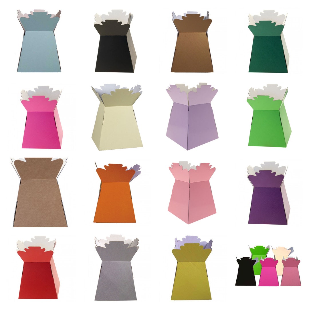 Living Vase Flower Bouquet Box Transporter Vase Sweet Tree Box Various