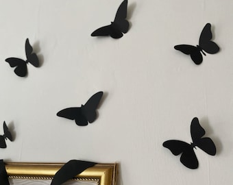 Halloween 3D Wall Butterflies/Moths Assorted Sizes | Spooky Halloween Wall Decor | Halloween 3D Wall Decal | Party | Gothic | UK
