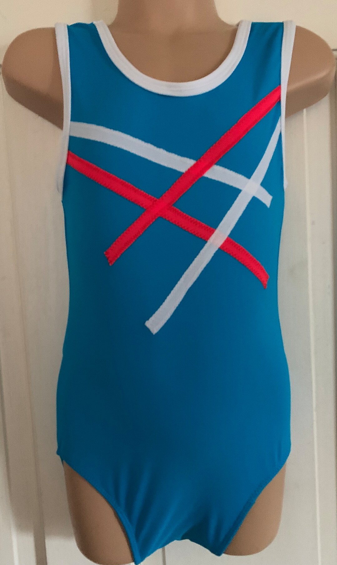 Various Boys Leotards and Gymnastics Shorts White Red and Blue Black