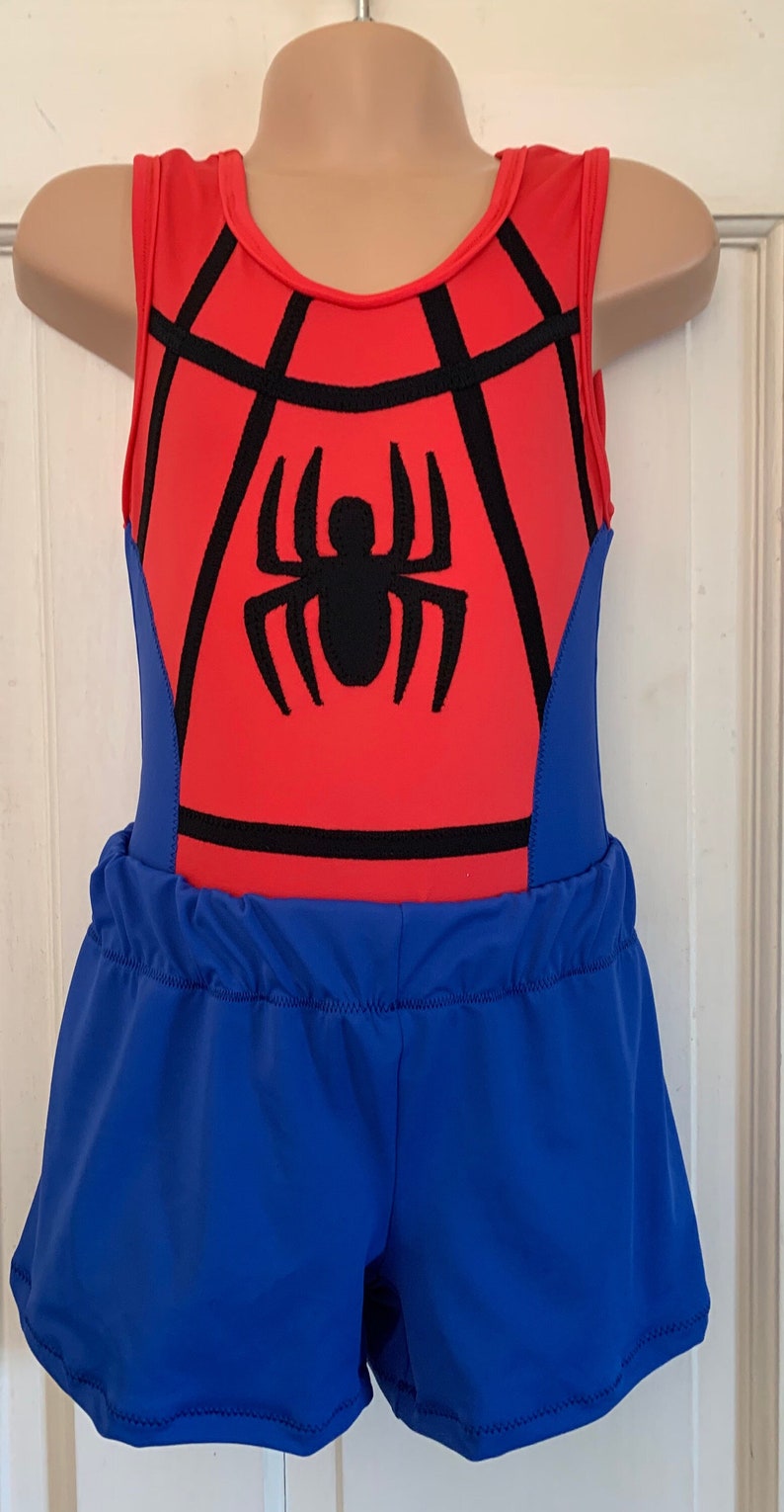 Boys Made to Order Spiderman Inspired Gymnastics Leotard and Etsy UK