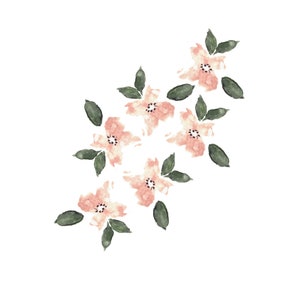 Botanisches Sofort-Download-Geschenk für Pflanzenliebhaber, über dem Bett Aquarell druckbares Dekor, Weihnachtsgeschenk für beste Freundin