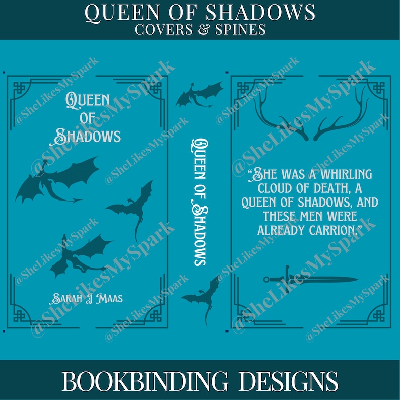 Htv Journal Covers Throne of Glass Tandem Covers Bookbinding Cover Designs PNG Files ...