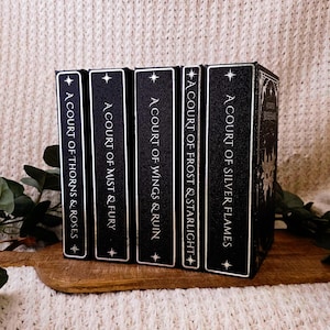 Black Glitter ACOTAR Rebound Book: Custom Special Edition