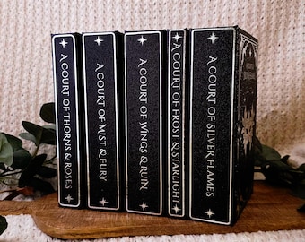 Black Glitter ACOTAR Rebound Book: Custom Special Edition