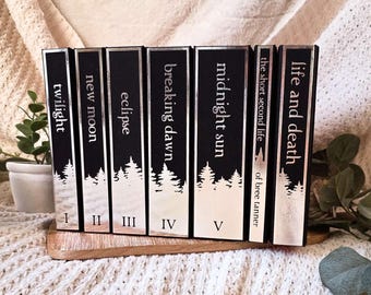 Twilight Custom Bound Set | New Moon Eclipse Breaking Dawn | Hardcover Collection | Handcrafted Twilight Series