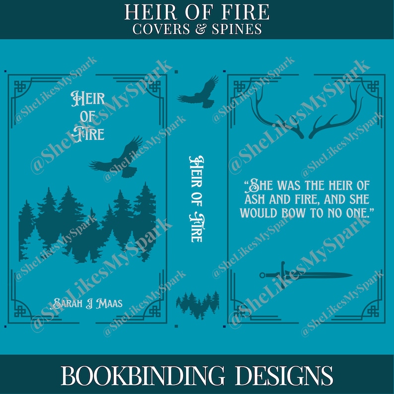 Htv Journal Covers Throne of Glass Tandem Covers Bookbinding Cover Designs PNG Files ...