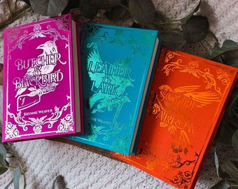 The Ruinous Love Trilogy Rebound Books | Butcher and Blackbird, Leather and Lark, Scythe and Sparrow by Brynne Weaver