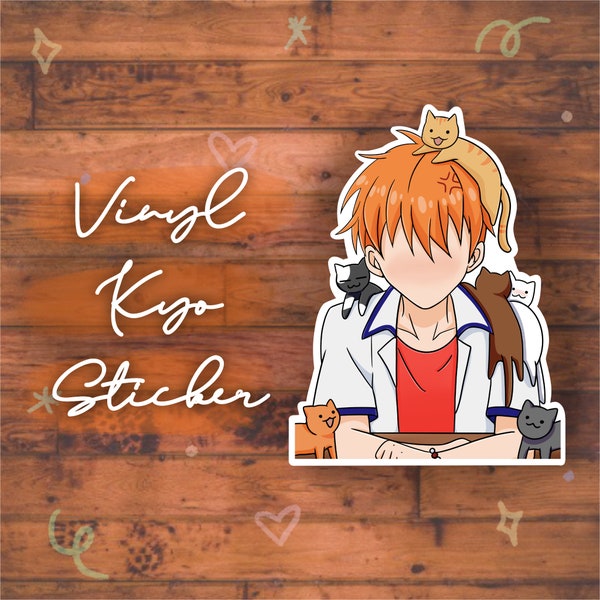 Kyo Sticker | Cat Boy Sticker |Anime Stickers | Neko Stickers