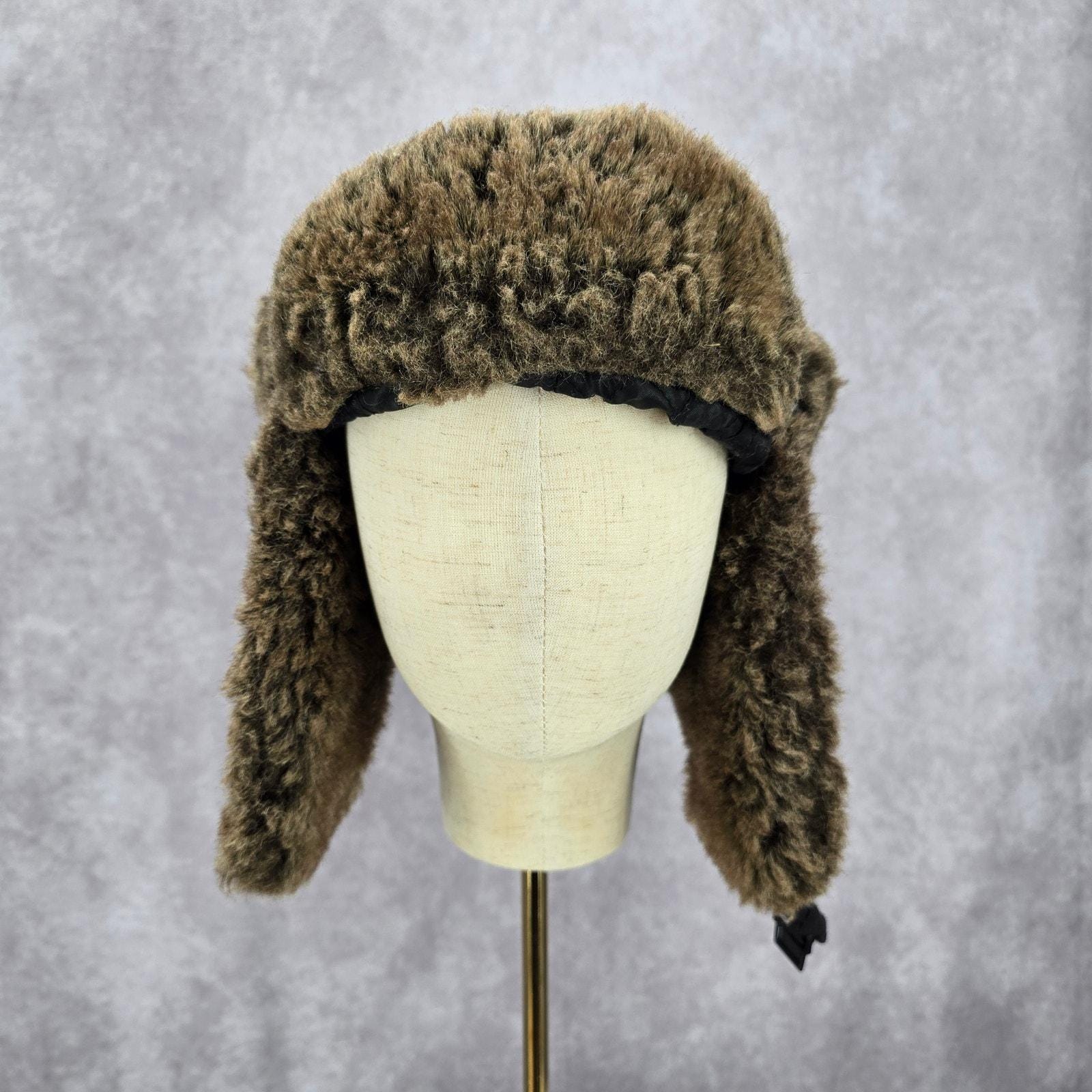 Mudd Black‎ Aviator Trapper Fux Houndstooth Earmuff Buckle Pilot Cap Bucket Hat Mudd Black Aviator Trapper Fux Houndstooth Earmuff Buckle  main image 2