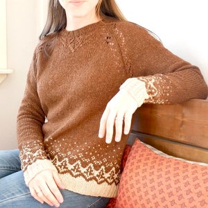 Walnüsse und Honig Pullover Muster