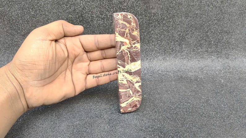 Brown Marble Handle Natural Stone Drawer Pull Modern Cabinet Hardware image 9
