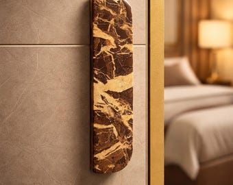 Brown Marble Handle Natural Stone Drawer Pull Modern Cabinet Hardware