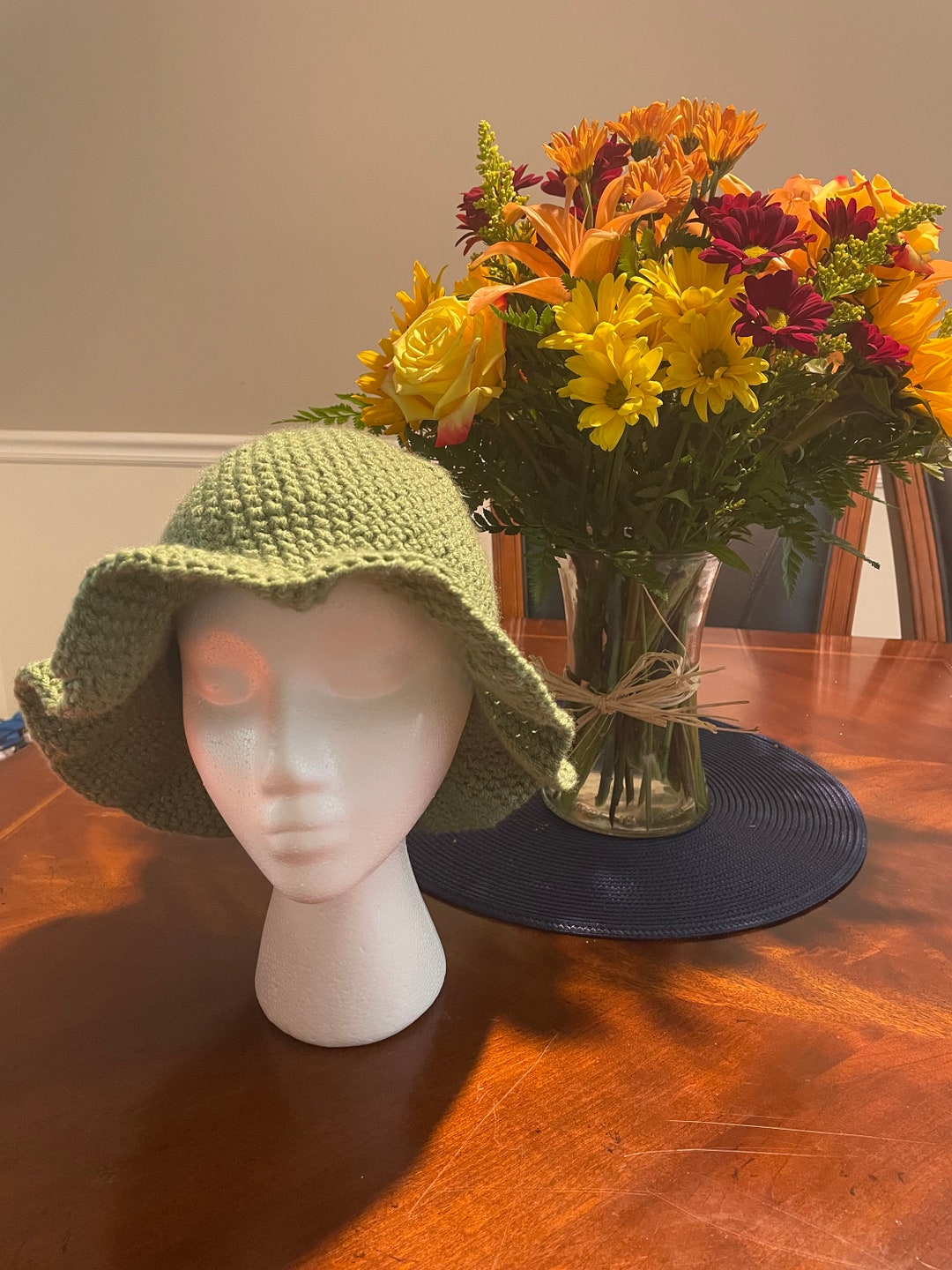 Olive Green Bucket Hat Etsy