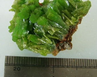 GREEN PYROMORPHITE, Daoping Mine, Guangxi Zhuang Autonomous Region, China