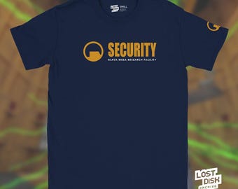 Half-Life inspired Security t-shirt | Black Mesa | Gordon Freeman