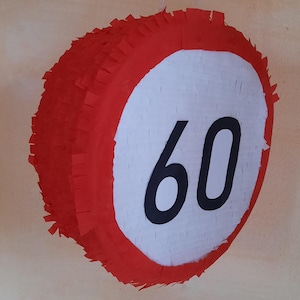 Piñata anniversary and birthday with year numbers