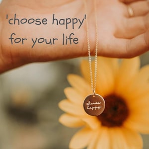 Choose Happy Jewelry Etsy Canada
