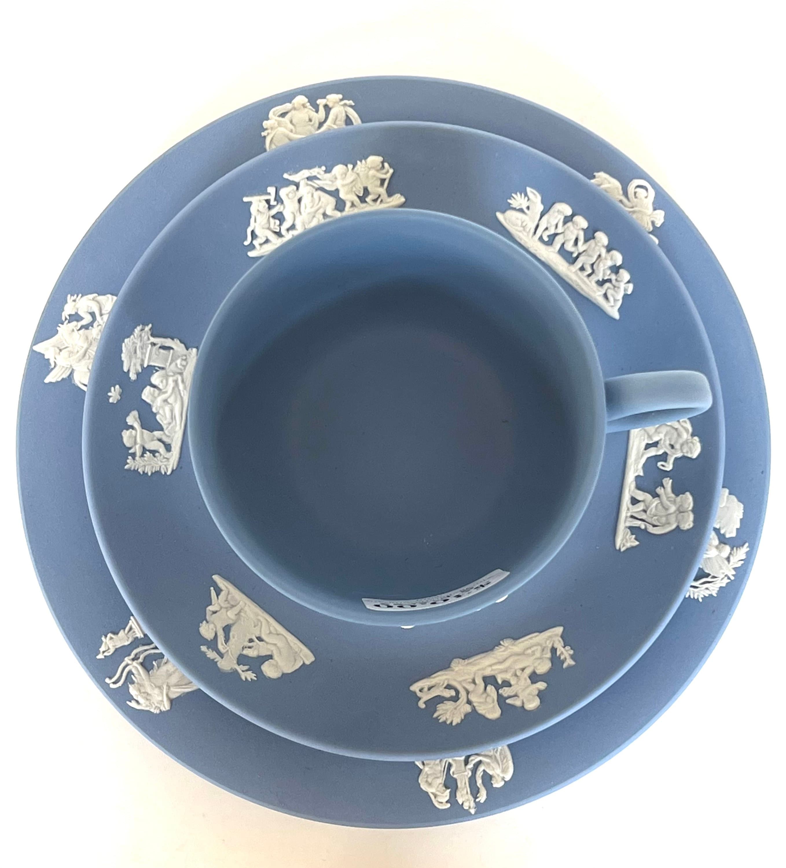 Wedgwood Jasperware Teacup Set TRIO Etsy