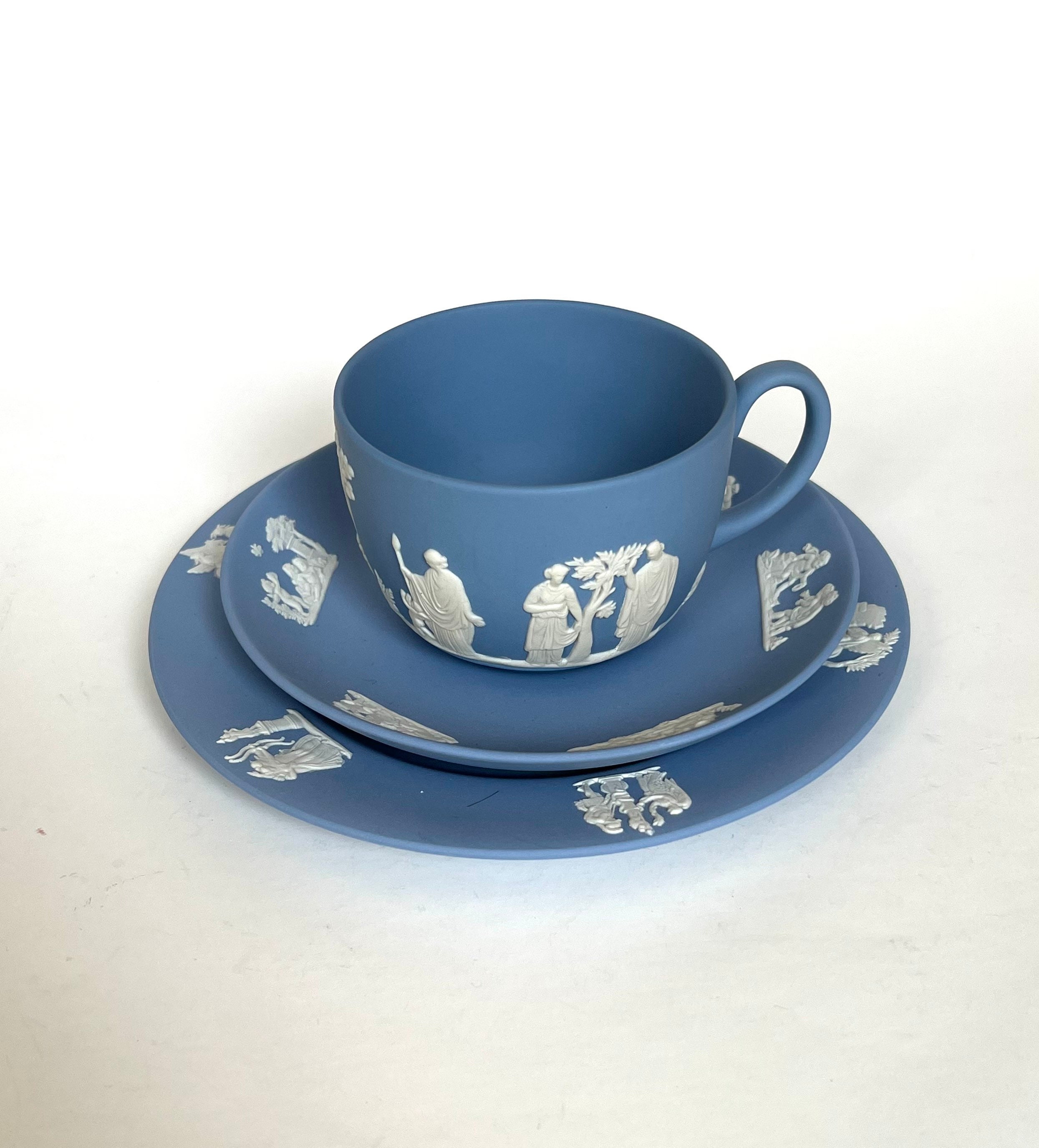 Wedgwood Jasperware Teacup Set TRIO Etsy