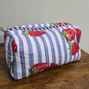 Cotton pouch, zip pouch, modern pouch, big cosmetic bag, Giant pouch, big diaper pouch, weekend bag, Large toiletry bag, Extra Large pouch