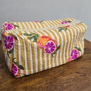 Cotton pouch, zip pouch, modern pouch, big cosmetic bag, Giant pouch, big diaper pouch, weekend bag, Large toiletry bag, Extra Large pouch