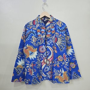 Cotton Quilted Jacket Reversible Handmade Cotton Flower Jacket Strip Piping Jacket Party Wear Cotton Flower Jacket Gift For Her