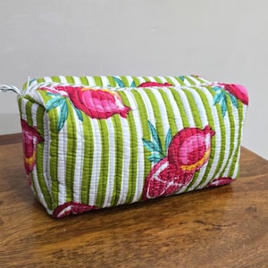 Cotton pouch, zip pouch, modern pouch, big cosmetic bag, Giant pouch, big diaper pouch, weekend bag, Large toiletry bag, Extra Large pouch