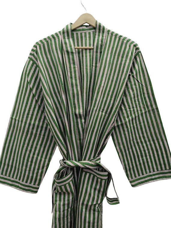 Vestaglie Kimono in cotone con stampa floreale, Cappotto in cotone
