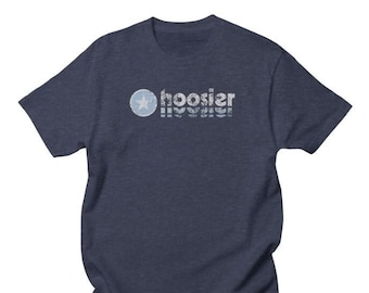 Vintage/Retro HOOSIER Tee -- Indiana Hoosier Retro T-Shirt