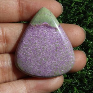 Amazing! Purpurite Stichtite Gemstone, Natural Purple Stichtite Cabochon, Wholesale Price Stichtite Loose Stone for jewellery 35×29mm 40cts