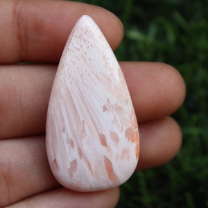 Beautiful! Pink Scolecite, Scolecite Cabochon, Natural Pink Scolecite, Pink Scolecite Gemstone, Top Scolecite For Jewelry Uses 35×19mm