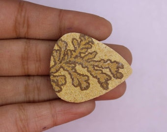 Natural Psilomelane dendrite gemstone, Psilomelane dendrite cabs, Best quality and beautiful design cabs for making jewellery 34×30MM