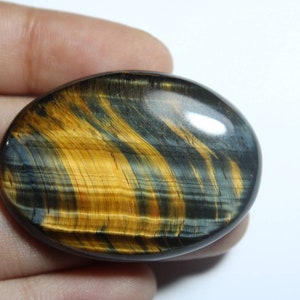 Amazing Quality!! Multi Tiger Eye Cabochon, Multi Tiger Eye Loose Stone For Making Jewellery, Falcon eye Handmade Gemstone 39×28MM