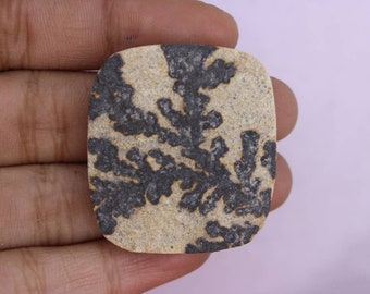 Natural Psilomelane dendrite gemstone, Psilomelane dendrite cabs, Best quality and beautiful design cabs for making jewellery 34×31MM