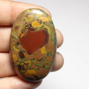 Natural Fruit Jasper Gemstone Cabochon, Mix Shape Fruit Jasper Gemstone Cabs, Loose Jasper Gemstone For Jewelry Making Supply Stone 40×25MM