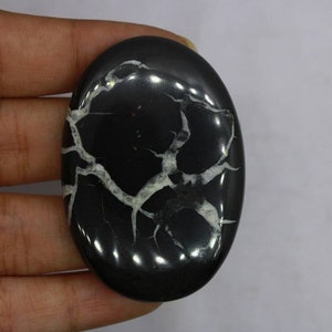 Best quality! Black Septarian Gemstone Natural Black Septarian Cabochons For Jewelry Making ,Healing Stone, hand polished 49×33mm