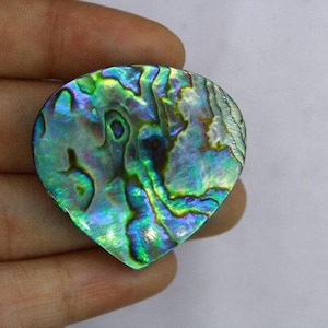 ROYAL! Qualità Abalone Cabochon Naturale Abalone Shell Gemma Per Fare Gioielli, Pietra Pendente, Pietra Sfusa Pietra Curativa 33×31 MM 65cts